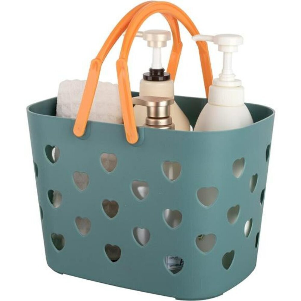 Portable Shower Caddy Tote Plastic Storage Basket with Handle Box Organizer